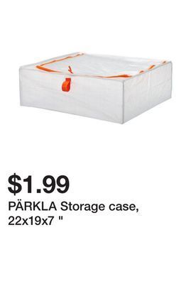 Ikea Pärkla storage case, 22x19x7 " offer