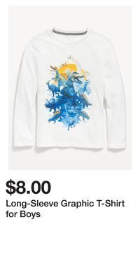 Old Navy Long-sleeve graphic t-shirt for boys offer