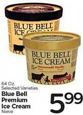 Edwards Food Giant Blue bell premium ice cream offer