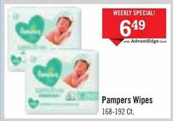 Price Chopper Pampers wipes offer
