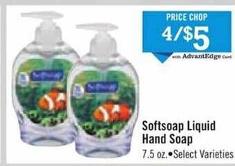 Price Chopper Softsoap liquid hand soap offer
