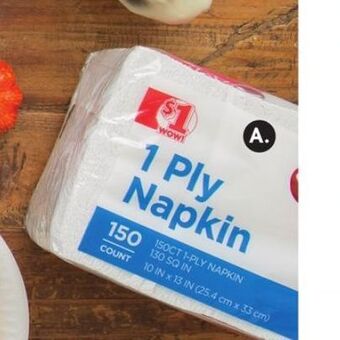 Family Dollar Value napkins offer