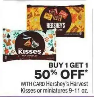 CVS Hershey's harvest kisses or miniatures offer