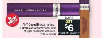 CVS Covergirl cosmetics offer