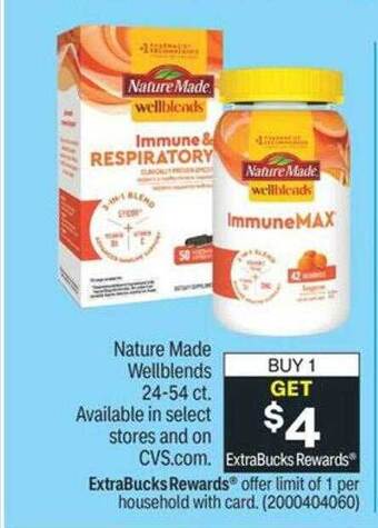 CVS Nature made wellblends 24-54 ct. offer