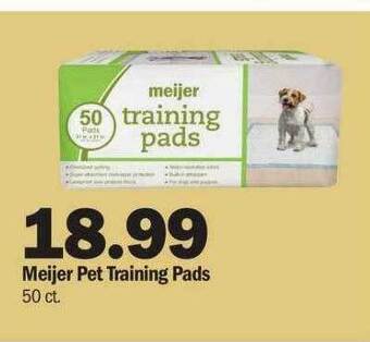 Meijer Meijer pet training pads offer