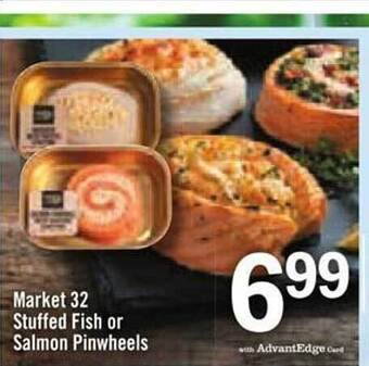 Price Chopper Market 32 stuffed fish or salmon pinwheels offer