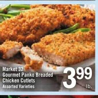 Price Chopper Market 32 gourmet panko breaded chicken cutlets offer