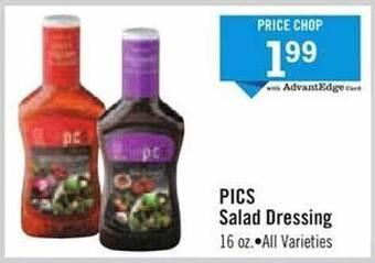 Price Chopper Pics salad dressing offer