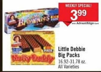 Price Chopper Little debbie big packs offer