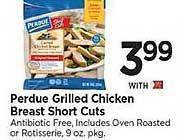 Tops Perdue grilled chicken breast short cuts offer