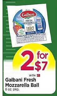 Tops Galbani fresh mozzarella ball offer
