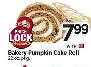 Tops Bakery pumpkin cake roll offer