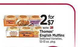 Tops Thomas' english muffins offer