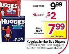 Huggies jumbo size diapers