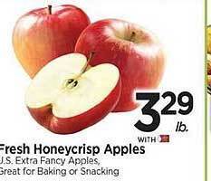 Tops Fresh honeycrisp apples offer