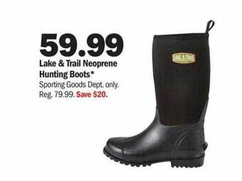 Meijer Lake & trail neoprene hunting boots offer