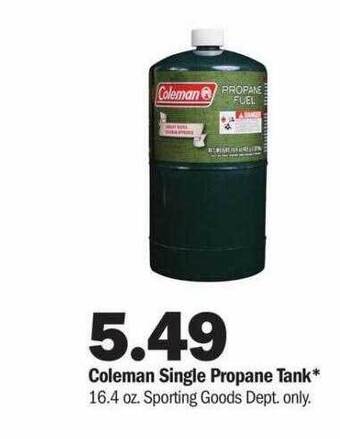Meijer Coleman single propane tank offer