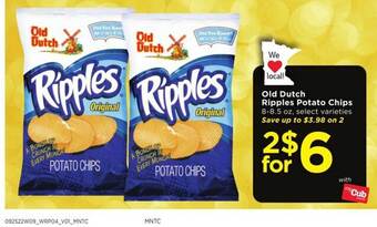 Cub Foods Old dutch ripples potato chips offer