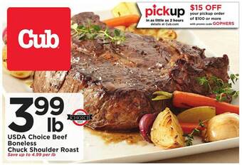 Usda choice beef boneless chuck shoulder roast