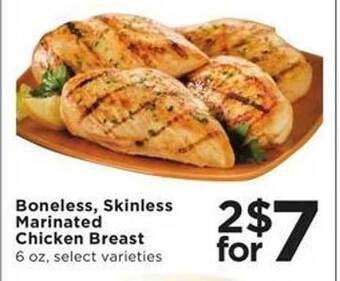 Cub Foods Boneless, skinless marinated chicken breast offer