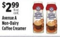 Pioneer Supermarkets Avenue A Non-Dairy Coffee Creamer offer