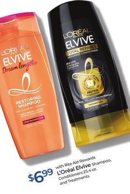 Rite Aid L'oréal elvive offer