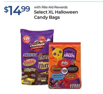 Rite Aid Select xl halloween candy bags offer