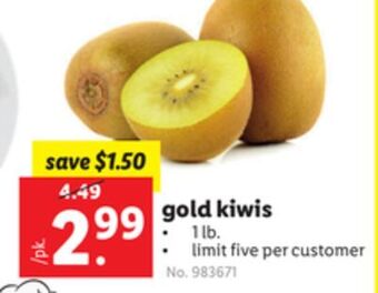 Lidl Gold kiwis offer