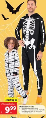 Lidl Halloween onesie offer