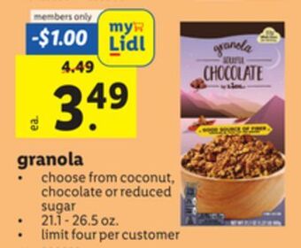 Lidl Granola offer