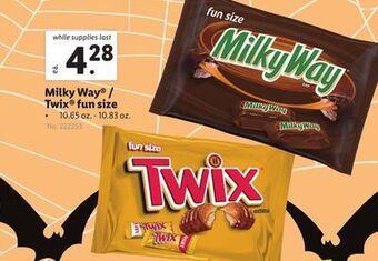 Lidl Milky way®/twix® fun size offer