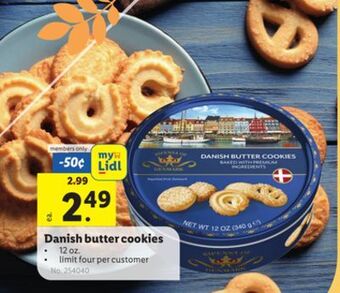 Lidl Danish butter cookies offer
