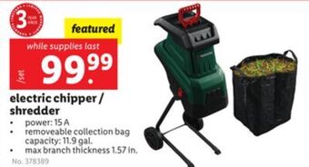 Lidl Electric chipper/shredder offer
