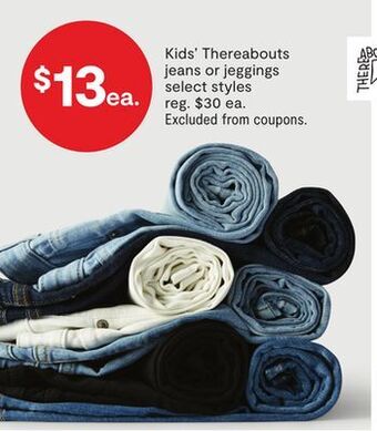 JC Penney Kids' thereabouts jeans or jeggings offer