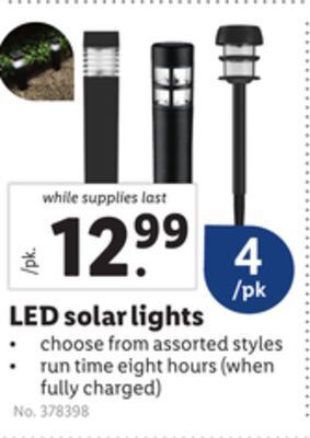 Lidl Led solar lights offer