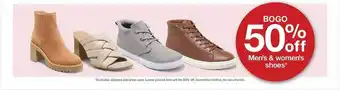 Target Men's & women's shoes offer