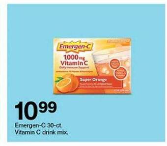 Target Emergen-c 30-ct vitamin c drink mix offer