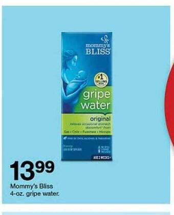 Target Mommy's bliss gripe water offer