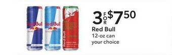 Publix Red bull offer