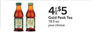 Publix Gold peak tea offer