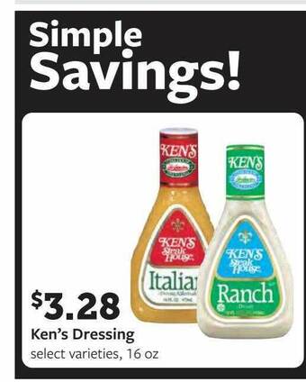 Fareway Ken's dressing offer