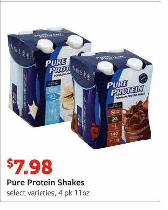Fareway Pure protein shakes offer