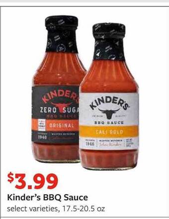 Fareway Kinder's bbq sauce offer