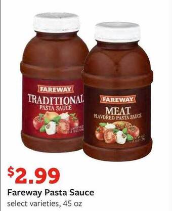 Fareway Fareway pasta sauce offer