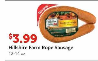 Fareway Hillshire farm rope sausage offer