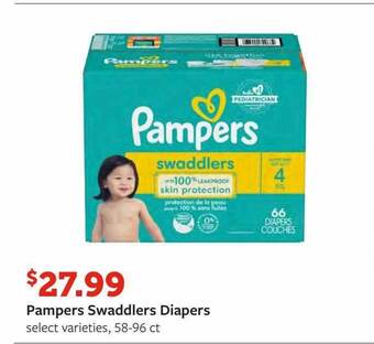 Fareway Pampers swaddlers diapers offer