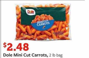 Fareway Dole mini cut carrots offer
