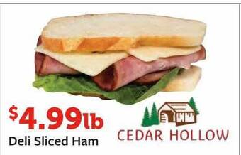 Fareway Deli sliced ham offer