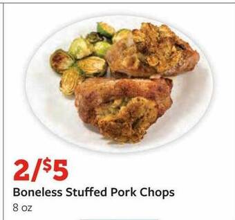 Fareway Boneless stuffed pork chops offer